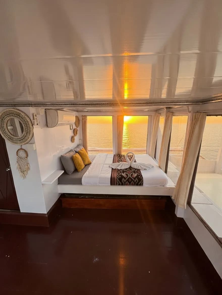 Kediri Cabin - Cabine du bateau Phinisi Komodo Labuan Bajo