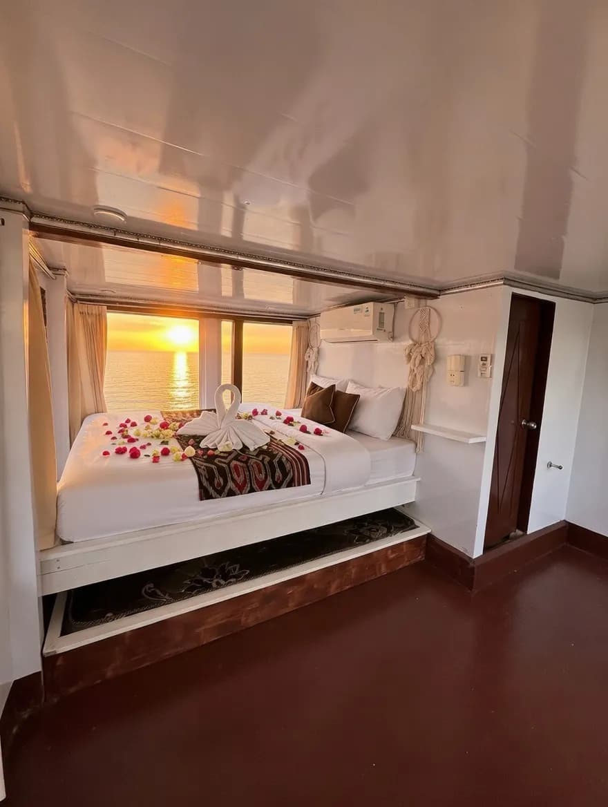 Malang Cabin - Cabine du bateau Phinisi Komodo Labuan Bajo