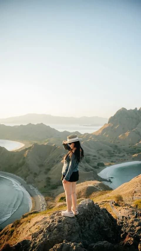 Wide scenic view from the Padar Island viewpoint