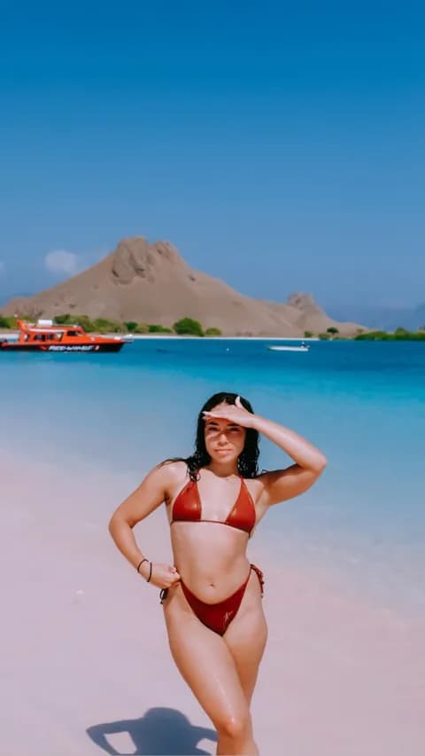 Speedboat trip to a Komodo National Park beach
