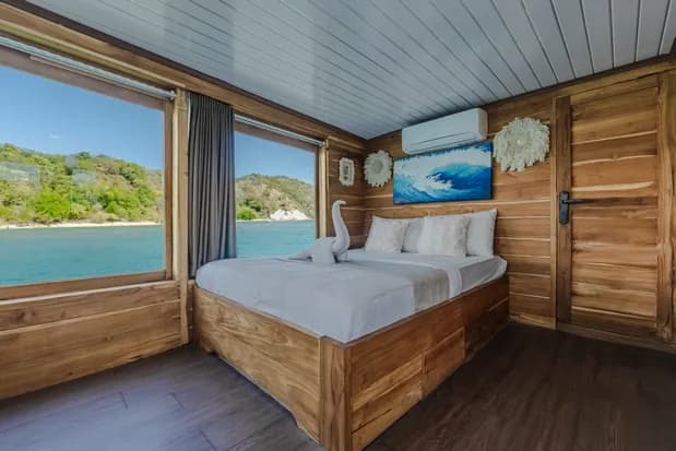 Master Cabin - Kabine des Phinisi-Boots Komodo Labuan Bajo