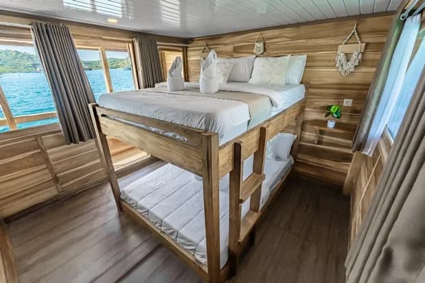 Shared Cabin - Kabine des Phinisi-Boots Komodo Labuan Bajo