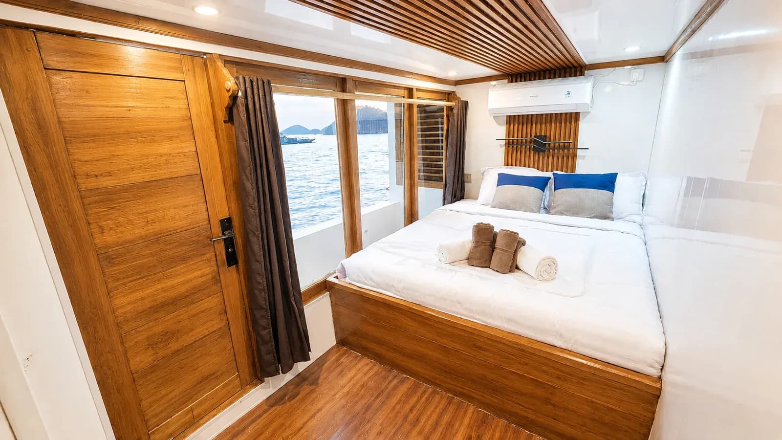 Master Cabin - Kabine des Phinisi-Boots Komodo Labuan Bajo