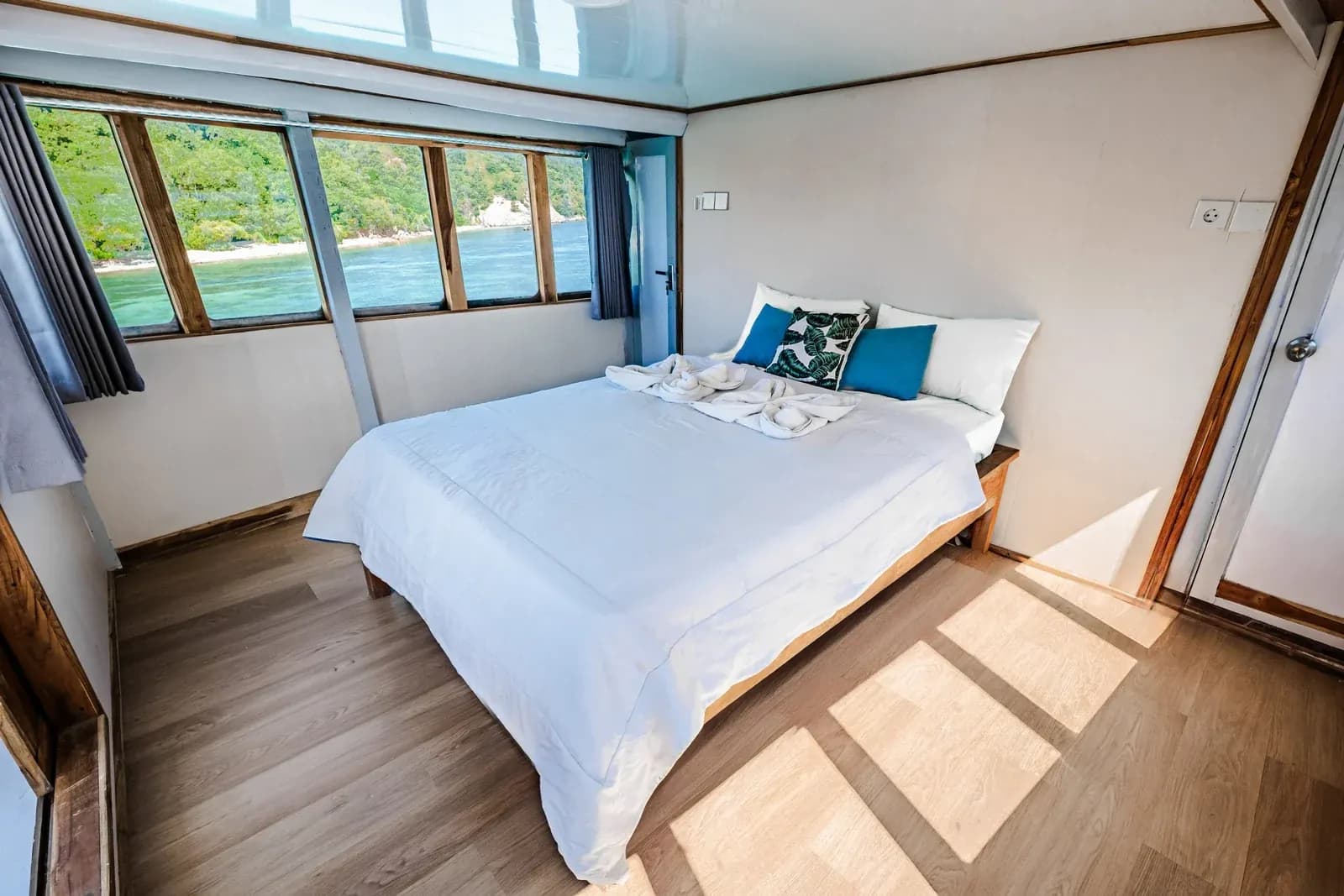 Master Cabin - Kabine des Phinisi-Boots Komodo Labuan Bajo
