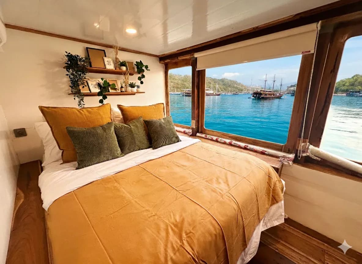Marula Cabin - Kabin Kapal Phinisi Komodo Labuan Bajo