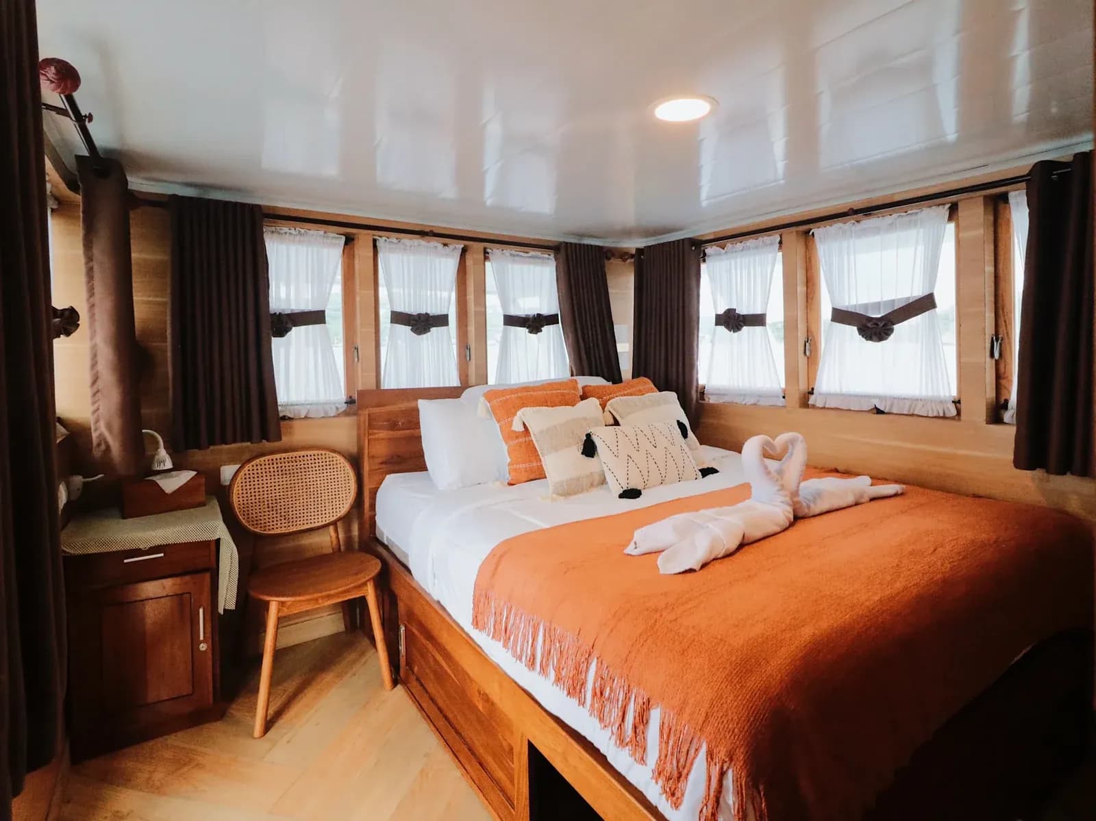 Master Cabin - Kabine des Phinisi-Boots Komodo Labuan Bajo