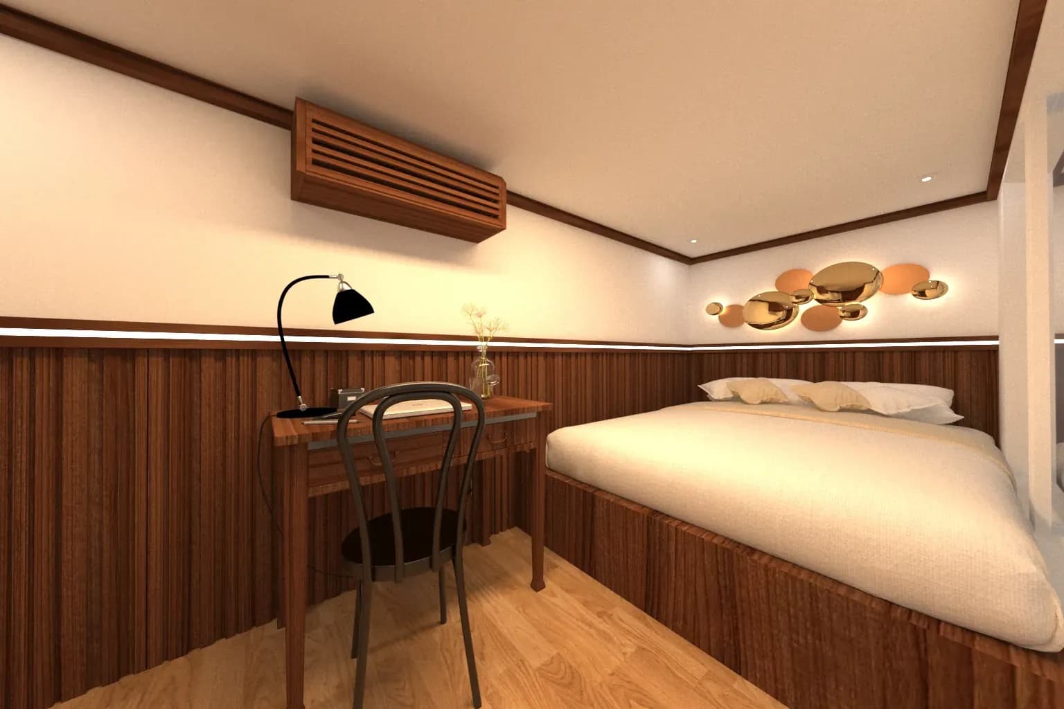 Master Cabin - Kabine des Phinisi-Boots Komodo Labuan Bajo