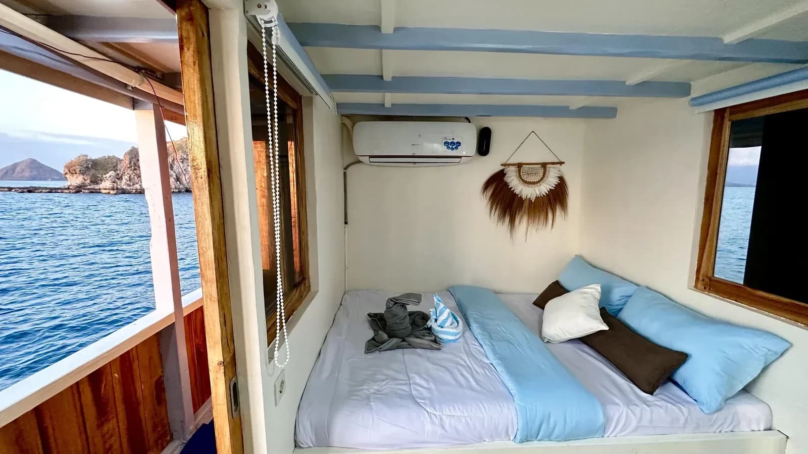 Master Cabin - Kabine des Phinisi-Boots Komodo Labuan Bajo